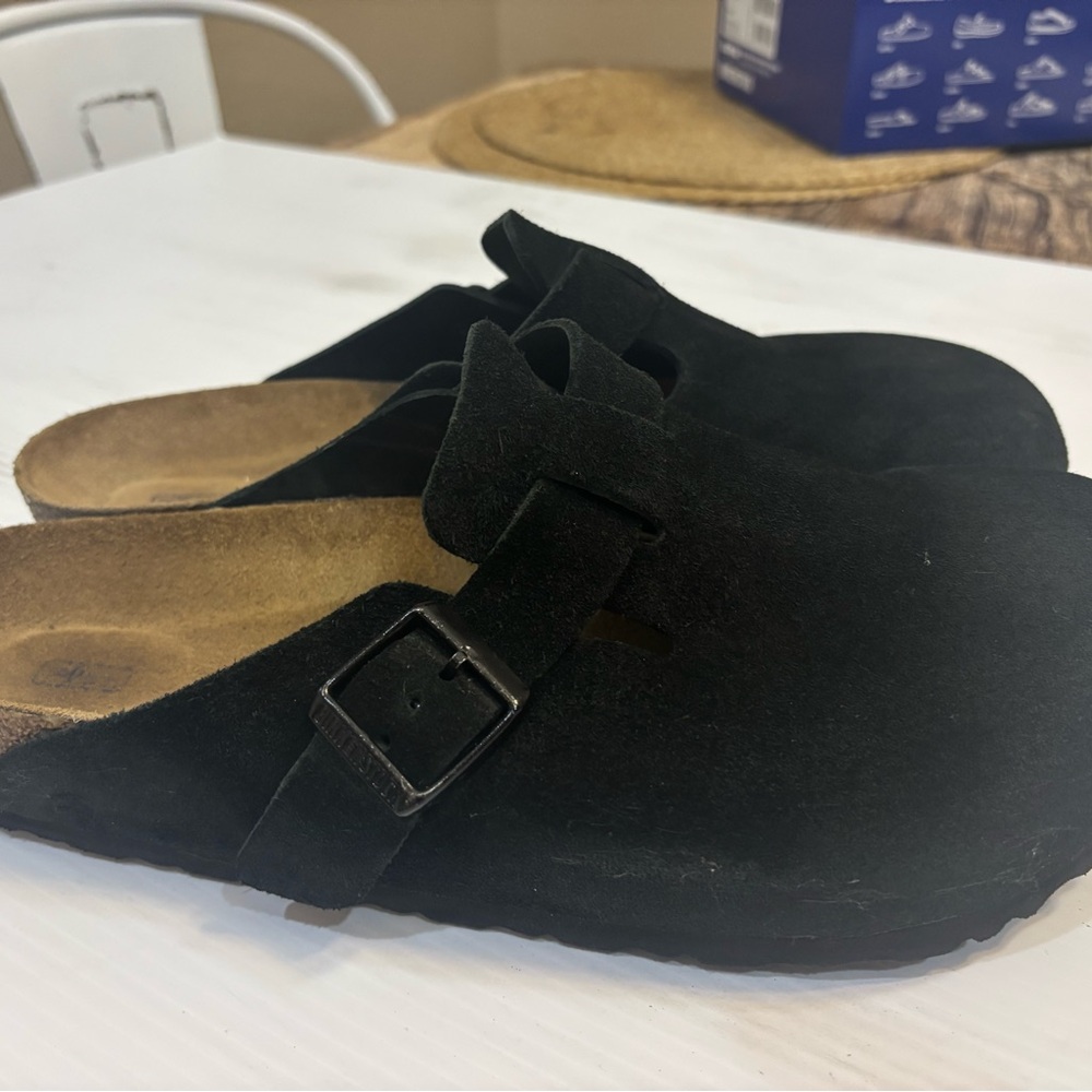 Birkenstock Boston, black men's sandals, size 10 - Picture 5 of 9